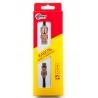 Кабель DENGOS заряда и синхронизации, Micro USB, "сетка", 1м, (black)