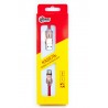 Кабель DENGOS заряда и синхронизации, Lightning, "сетка", 1м, (red)