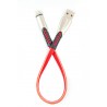 Кабель DENGOS заряда и синхронизации Lightning, плоский, 0.25м, (red)