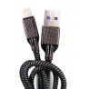 Кабель DENGOS заряда и синхронизации Lightning, плоский, 1м, 4A (red)