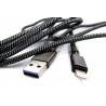 Кабель DENGOS заряда и синхронизации Lightning, плоский, 1м, 4A (red)