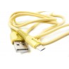 Кабель DENGOS з індикатором заряду, Micro-USB (PLS-M-IND-SOFT-YELLOW)