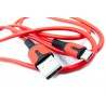 Кабель DENGOS з індикатором заряду, Micro-USB (PLS-M-IND-SOFT-RED)