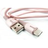 Кабель DENGOS з індикатором заряду, Type-C (PLS-TC-IND-SOFT-ROSE)