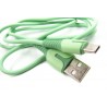 Кабель DENGOS с индикатором заряда, Type-C (PLS-TC-IND-SOFT-MINT)