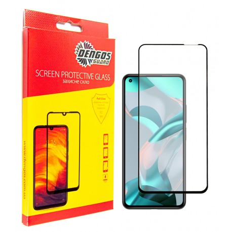 Защитное стекло DENGOS Full Glue для Xiaomi 11 Lite 5G NE (black)