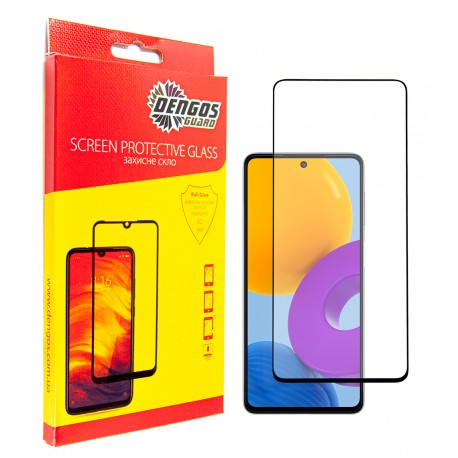 Захисне скло DENGOS Full Glue для Samsung Galaxy M52 (black)