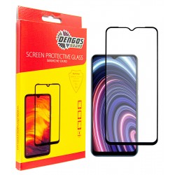Захисне скло DENGOS Full Glue для Realme C21y (black)