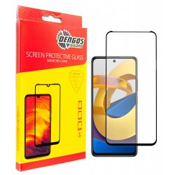 Защитное стекло DENGOS Full Glue для Poco M4 Pro (black)