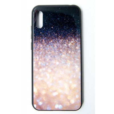 Чехол-панель Dengos (Back Cover) "Glam" для Huawei Y6 2019, бело-черный калейдоскоп