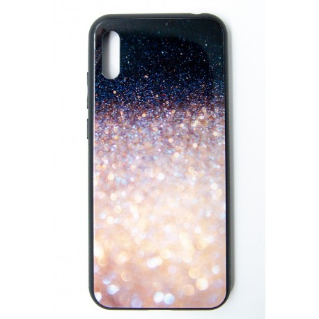 Чохол-панель Dengos (Back Cover) "Glam" для Huawei Y6 2019, біло-чорний калейдоскоп