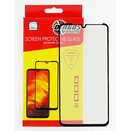 Защитное стекло DENGOS Full Glue Privacy для Samsung Galaxy A30/A50 (black)
