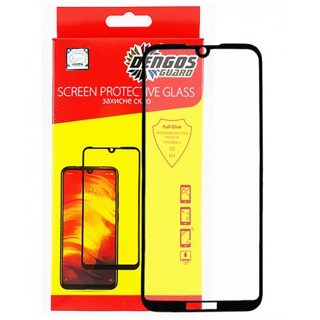 Захисне скло DENGOS Full Glue для Huawei Y5 2019 (black)
