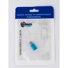 Адаптер (перехідник) micro-USB - Type C, металік