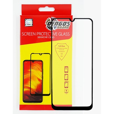 Защитное стекло DENGOS Full Glue для Samsung Galaxy A31 (black)
