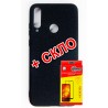 Комплект Dengos для Huawei Y6p панель + скло захисне Carbon (Black) (DG-KM-172)