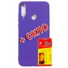 Комплект Dengos для Huawei Y6p панель + стекло защитное Carbon (Purple) (DG-KM-173)