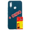 Комплект DENGOS для Vivo Y15 панель + стекло защитное Carbon (Blue) (DG-KM-174)