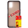 Комплект DENGOS для OPPO A52/A72 панель матовая + скло захисне (Black) (DG-KM-184)