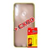 Комплект DENGOS для Huawei Y6P панель матовая + стекло защитное (Green) (DG-KM-190)
